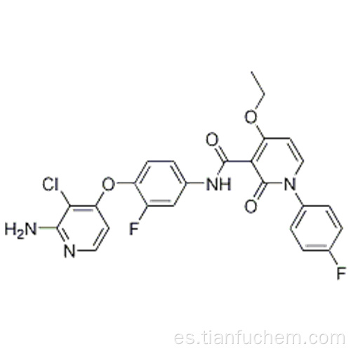 N- [4 - [(2-Amino-3-cloropiridin-4-il) oxi] -3-fluorofenil] -4-etoxi-1- (4-fluorofenil) -2-oxo-1,2-dihidropiridina-3 -carboxamida CAS 1025720-94-8